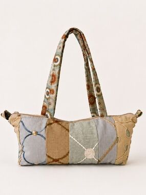 Designer Original Compassion Flower Handmade Upcycled Patchwork Purse